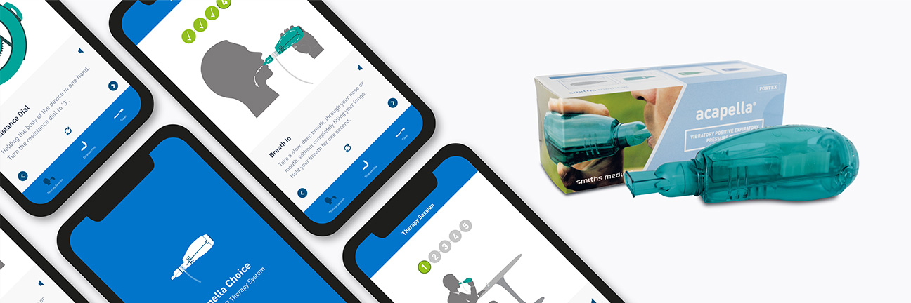 COPD Therapy App design — hero